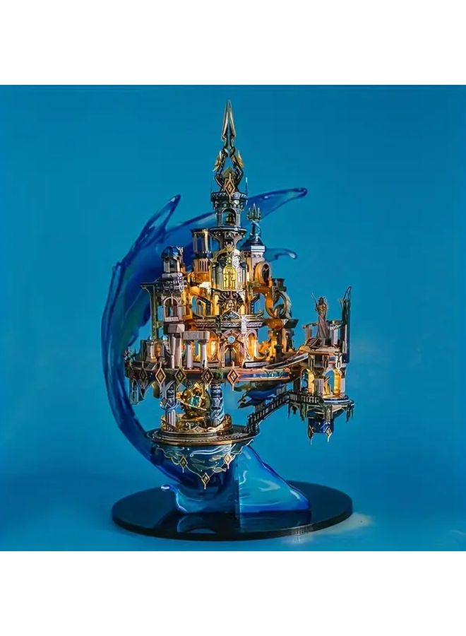 أتلانتس 3D لغز معدني طقم نموذج DIY موضوع المحيط الأزرق هدية إبداعية - Image 2